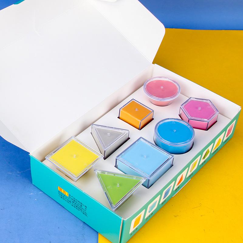 Transparent 3D Geometry Teaching Aids for Elementary Students - Visual Learning Shapes and Demonstration Cubes, Detachable.