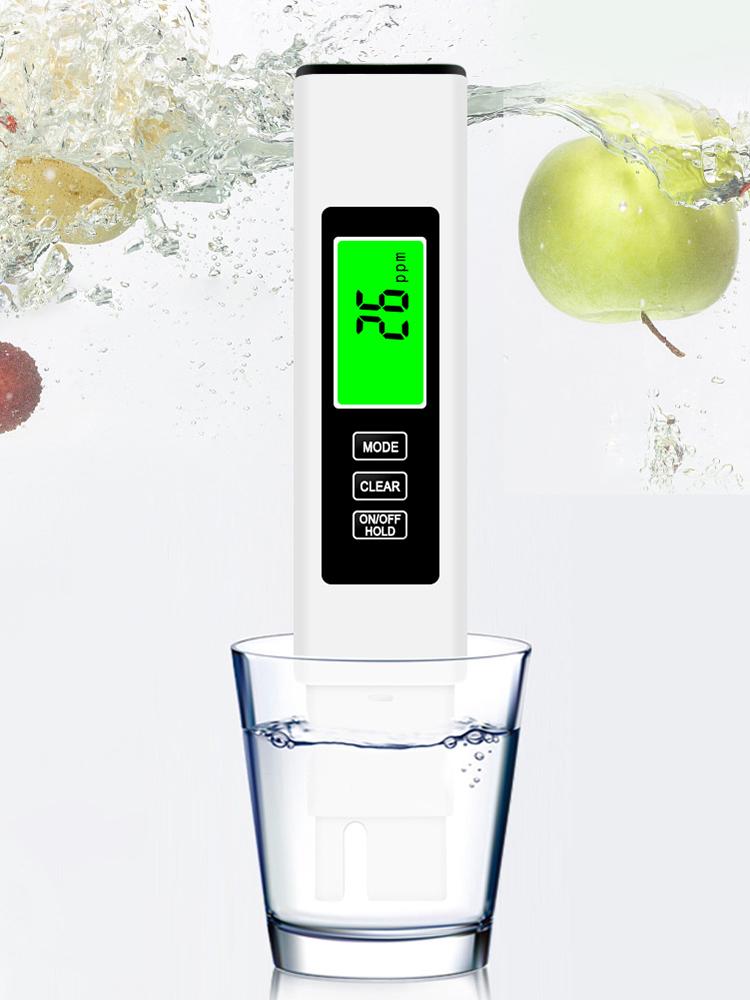 4 In 1 Digital Water Tester Water Quality Tester Pen 0-9990 PPM Backlit LCD Display for RO-RODI System Drinking Water Aquariums