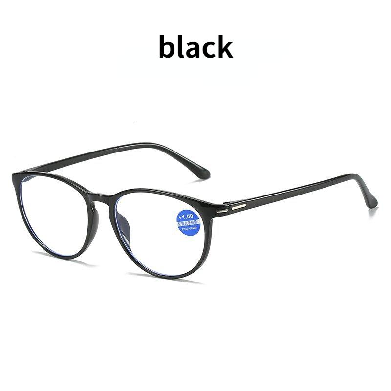 Reading Glasses Men Women Vintage Anti Blue Light Presbyopic Eyeglasses Round Full Frame Eyewear +0.5 +1.0 +1.5 +2.0 +2.5 ~ +4.0