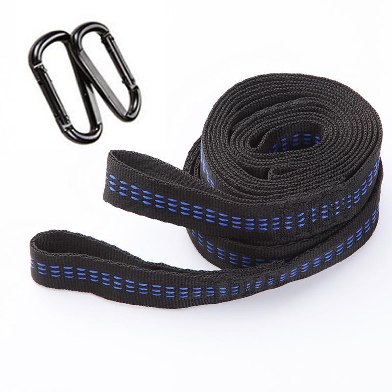 High-Strength Polyester Nylon Tree Hammock Straps with Multi-Ring Loop