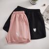 Waffle Sports Casual Shorts Women's Summer Thin Korean Version of The New High Waist Home Straight Cylinder Wide Legs