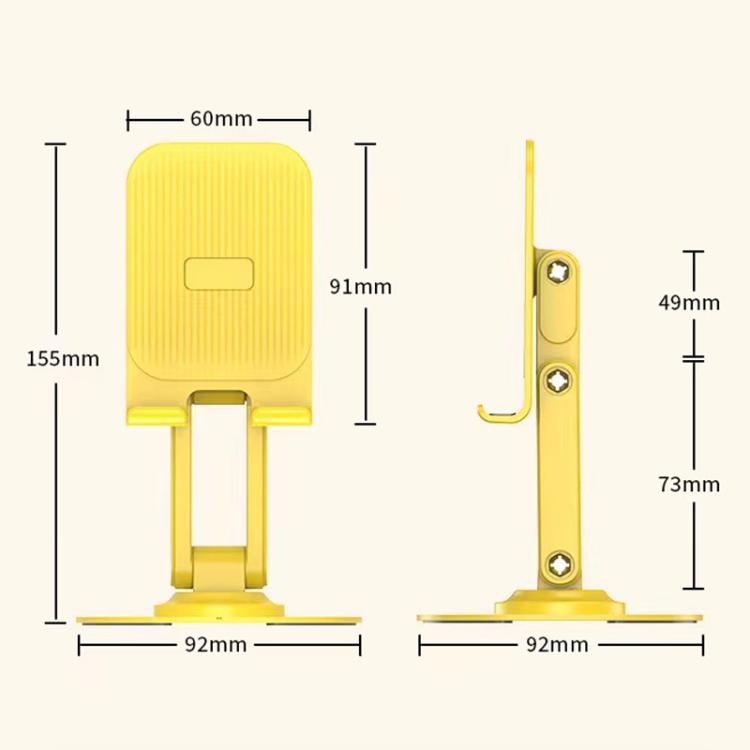 K69 2‑Pcs 360° Rotatable Aluminum‑Alloy Folding Stand Desktop Holder For Phone And Tablet Multi‑Angle Adjustable Bracket