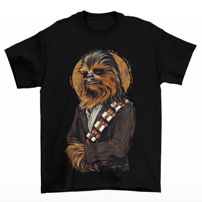 Chewbacca Mond T-Shirt Herren Unisex Star Wars Chewie Han Solo Jedi Sith Film Neu
