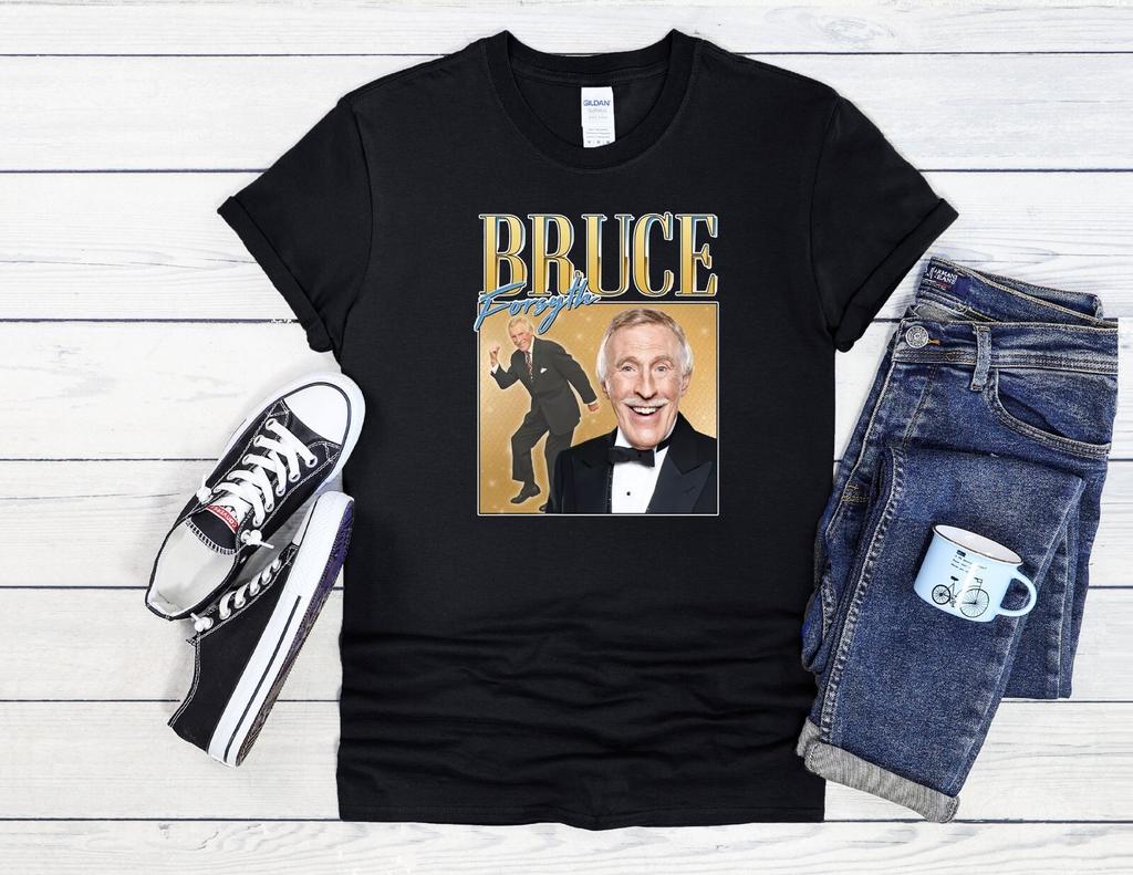 Bruce Forsyth T-Shirt Iconic Retro Men Women Unisex Shirt Hoodie Baseball 4060