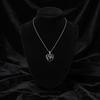 Heart Shaped Pendant Necklace with Group Photo Print Stainless Chain Customizable Jewelry for Everyday Wear