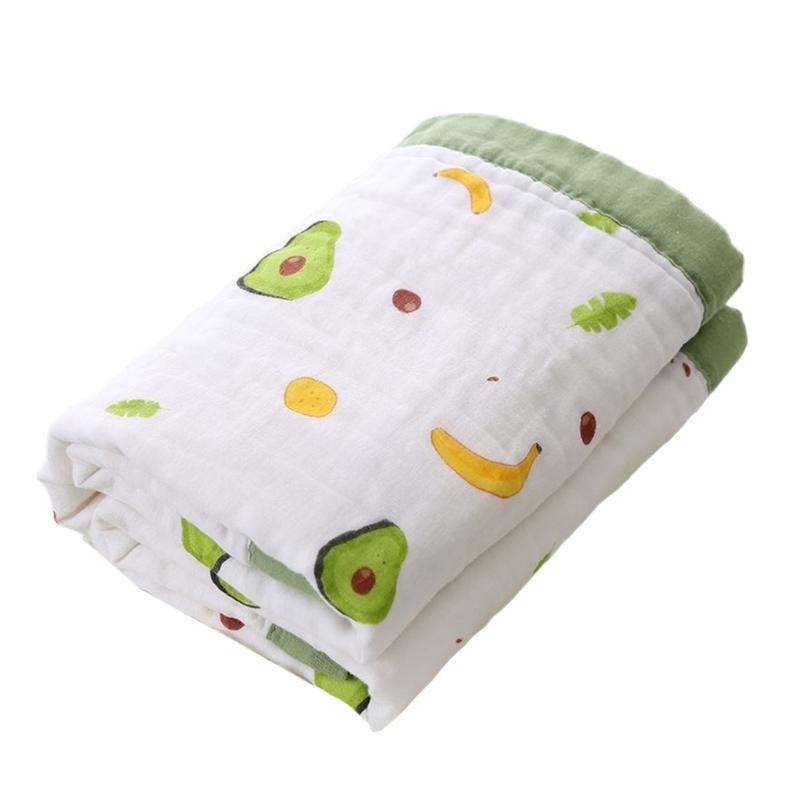 Large Size Infant Bath Blanket High Density Gauze Bath Towel 6-layer for Delicate Skin Quick Drying and Breathable