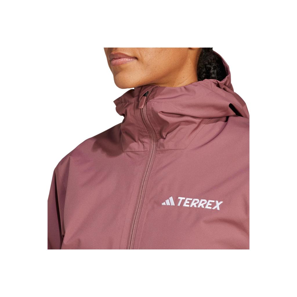 Adidas Womens Comfortable Soft 3 In 1 Hooded Jacket Women Jackets Soft-Deep-Red JY4793