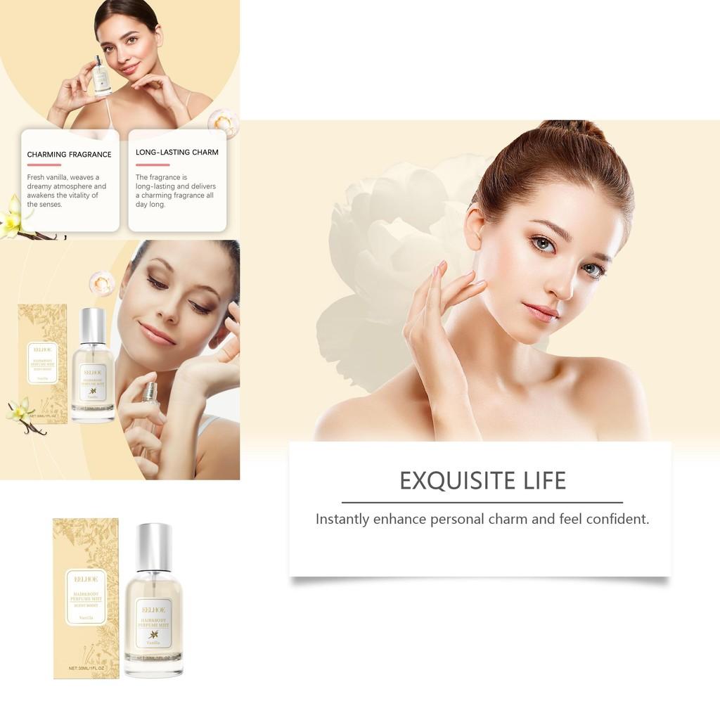 Refreshing Eelhoe Vanilla Body And Hair Fragrance Spray With Lasting Floral Aroma For Women