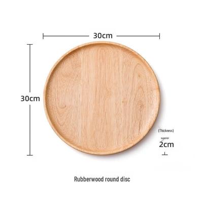 ZISIZ Holz Runde Servierplatte