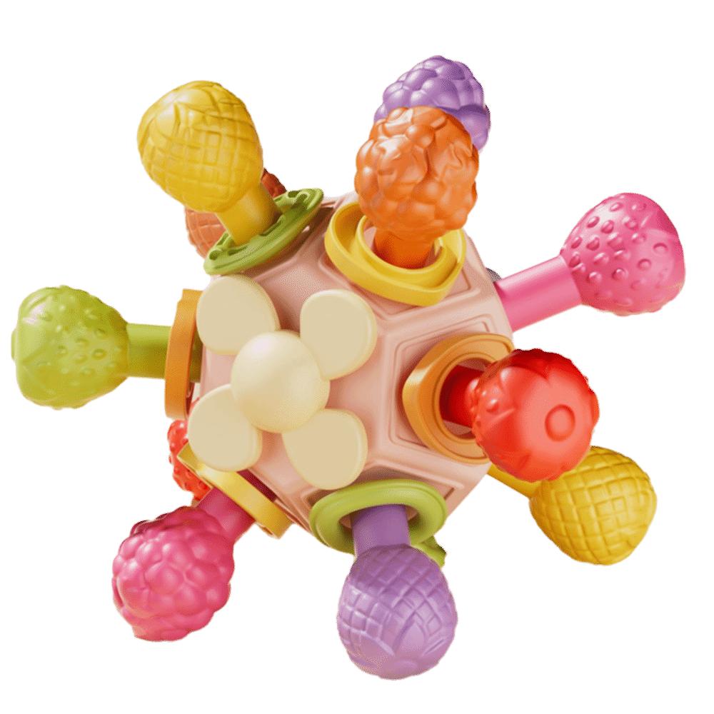 

Chewable Multi Sensory Ball Toy Soft Silicone Infant Sensory Montessori Toy Teething Relief Style 1