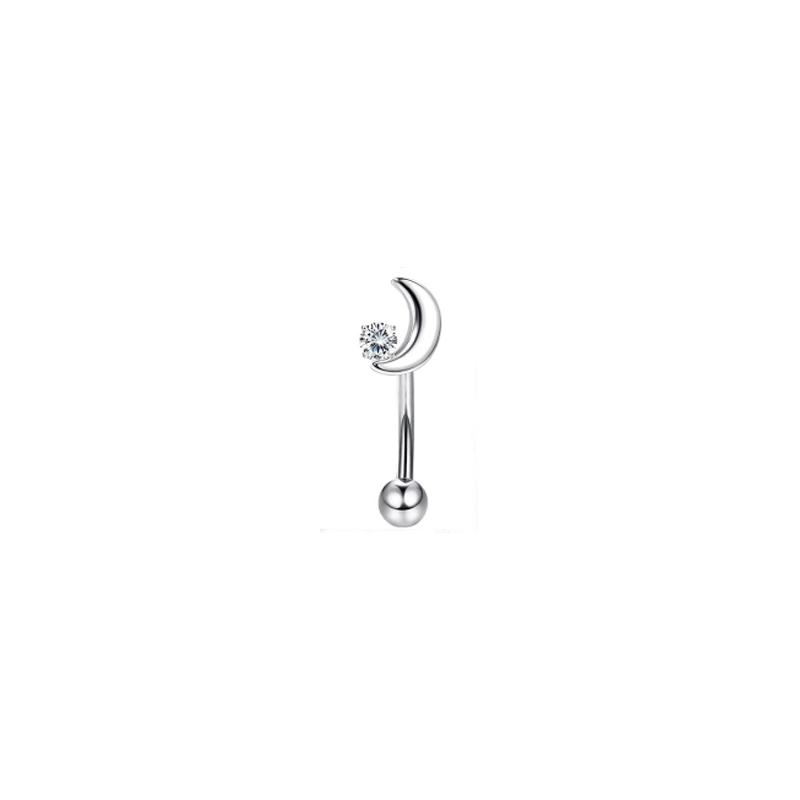 1/11Pcs 16G Eyebrow Rings for Women, Curved Barbell Belly Lip Rings Cartilage Daith Earring Tragus Helix Rook Piercing Jewelry