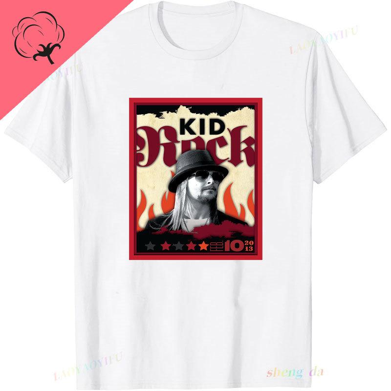 Playera Kid Rock Crossed Guns Front Classic TShirt Retro Style 100 Cotton ONeck Short Sleeve Camisa Roll Music Streetwear Tee