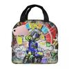 Motorcycle Racing Motor Rossi Insulated Lunch Bag for Women Children Portable Food Boxes Thermal Lunch Box Tote