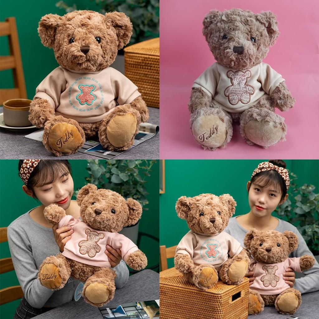 Delightful Bear Teddy Plush Stuffed Animal Cuddly Bear Doll Cute 30cm Design