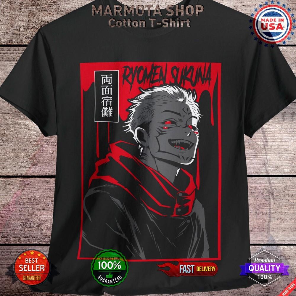 

Sukuna Ryomen Jujutsu Kaisen T-Shirt Gojo Satoru Anime Japanese Tee Shirt JJK 2XL