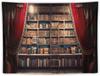 Retro Bookshelf Tapestry Vintage Library Wall Hanging Tapestries,Old Books On Shelf Classical Study Room Student Study College