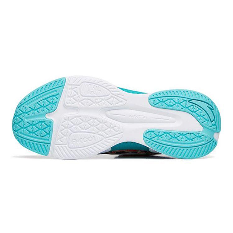 Anta Kids Wind Chaser 4 Comfortable Shock Absorbing Durable Breathable Low Top Running Shoes Kids Running Shoes Black Green 312225516R-1