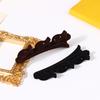 Beflockte Pony Haar Clip Kopfbedeckungen Frauen süße Haarspangen Hairgrip geflochtene Haarnadeln Haar-Accessoires