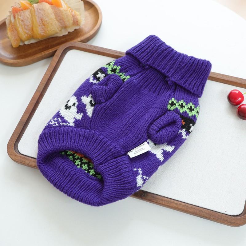 Pet Dog Sweater Small Breeds Halloween Costume Warm Knit Jumper Puppies Mini Dogs