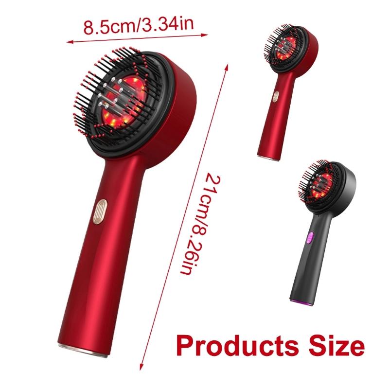 Electric Massager Brush Electric Vibrations Massage Comb Scalp Massage Comb for Nourishing Hair Relieve Head Pressure