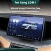 For BYD Song L DM-i Screen Silicone Protective Cover Navigation Center Console Display Protective Cover Framework Car Interior