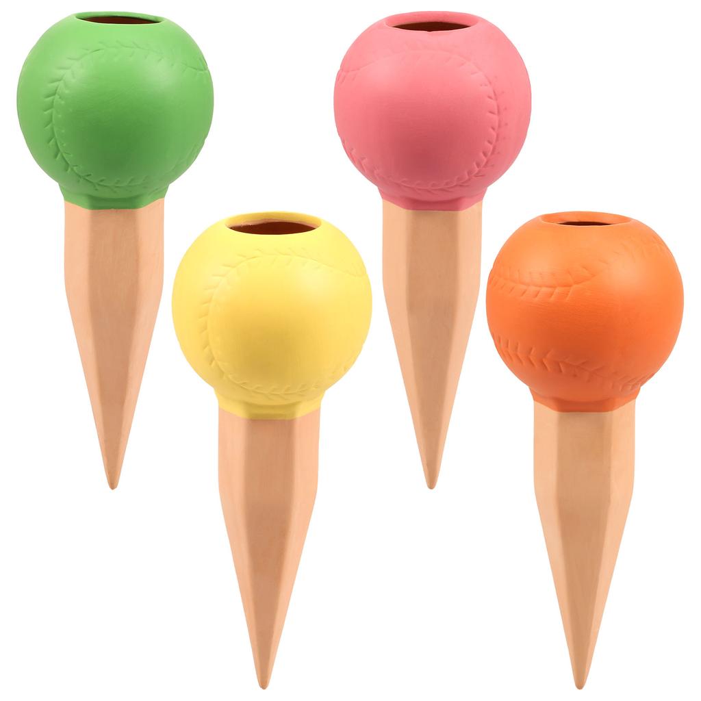4Pcs Plant Watering Globe 150ml Automatic Watering Spike Flower Pot Self Watering Device Drip Irrigation System Garden Decor