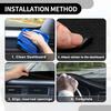 Dash Cover - Car Center Console Sun Shade Protect Carpet - for Nissan Juke 2011-2017 - Polyester Black with Sticker - 1 Set