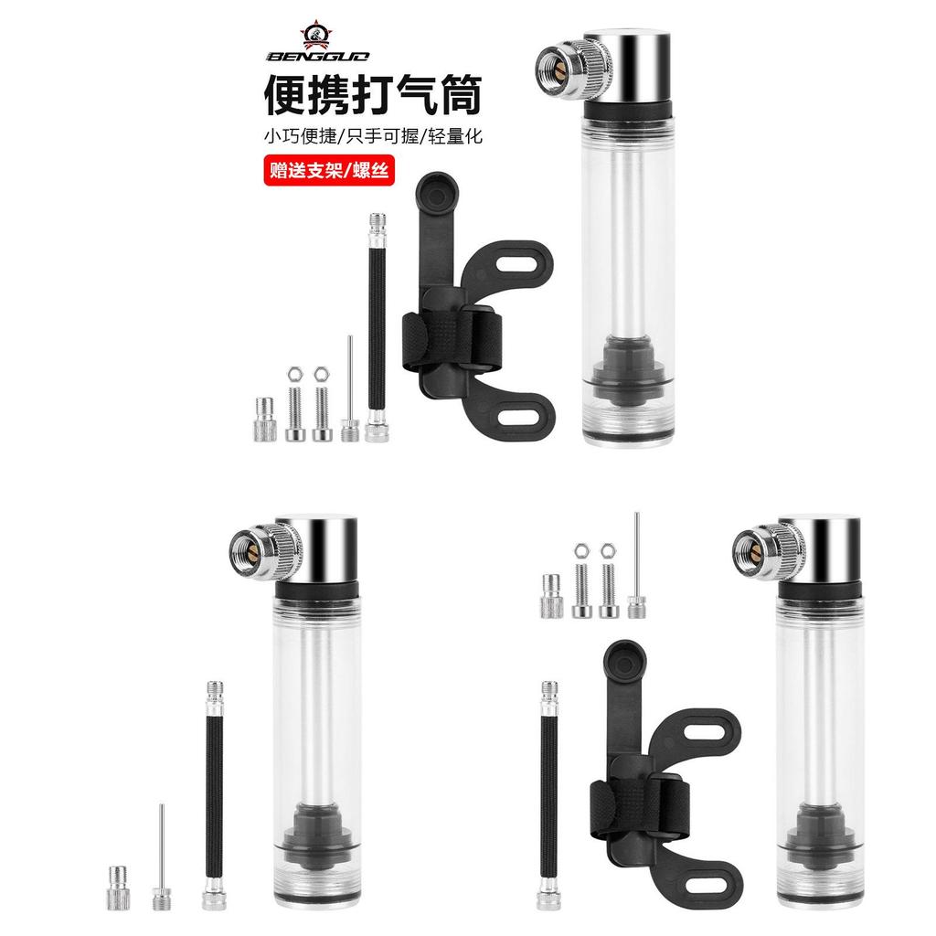 Portable Bicycle Pump With Aluminum Alloy Material For Mountain Bike Riders