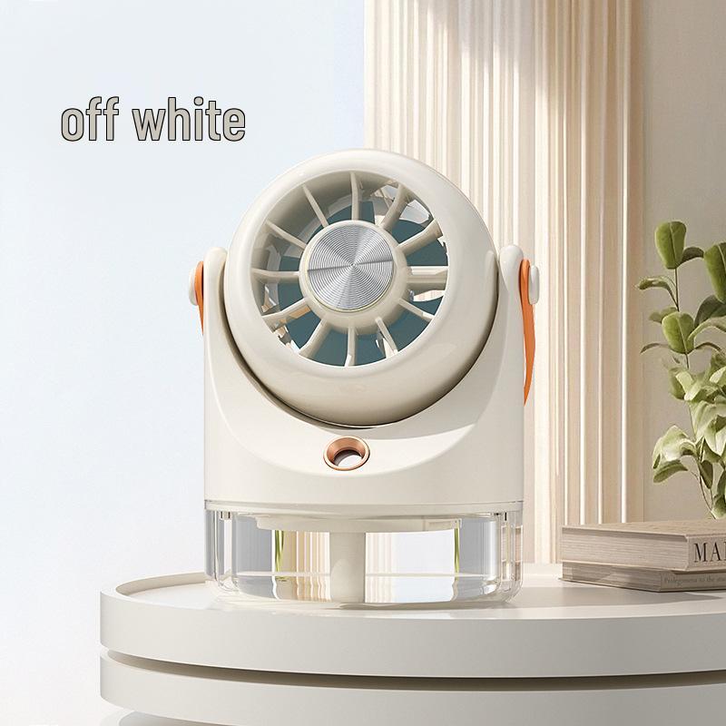 

Cartoon Mini USB Rechargeable Desktop Spray Fan - Humidifying Electric Fan for Students and Travel Spray Fan with Color Box