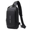 Bandolera de Pecho Antirrobo de Gran Capacidad para Hombre con Cierre de Contraseña - Bolso de Hombro Multifunción para Motocicletas o Uso Casual
