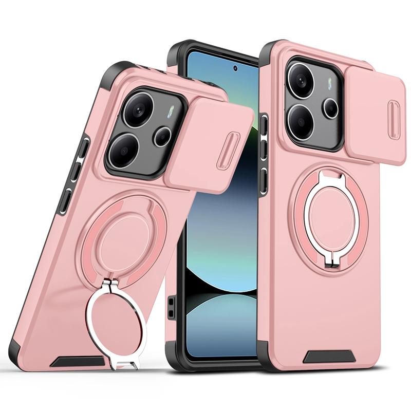 For Xiaomi Redmi Note 14 4G Case Shockproof Armor Camera Protect Fundas For Redmy Note14 4G Car Holder Magnetic Ring Phone Cover