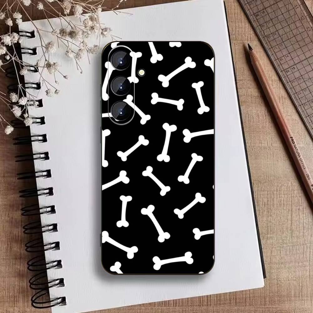 star bone lightning bolt Phone Case For Samsung Galaxy A73,A21s,A22,A31,A52,A53,A71,A41Soft Black Shell