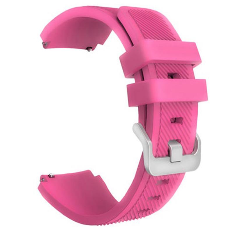 Quick Release Silicone Replacement Strap Wrist Watch Band with Stainless Metal Clasp for Samsung Gear S3