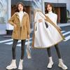 Women Casual Parkas Jacket Cotton Warm Puffer CoatLamb Fleece Windbreaker Women's Mid-length  Hooded Trench Outwear