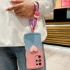 Applicable to Samsung S25ultra mobile phone case a73 love s23 lanyard A54 sense S23fe liquid s22a34