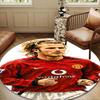 David Manchester United Legend Round mat Home Decor, Chair rug For livingroom,Bedroom, doormat home decor Birthday Gift Christmas Gifts
