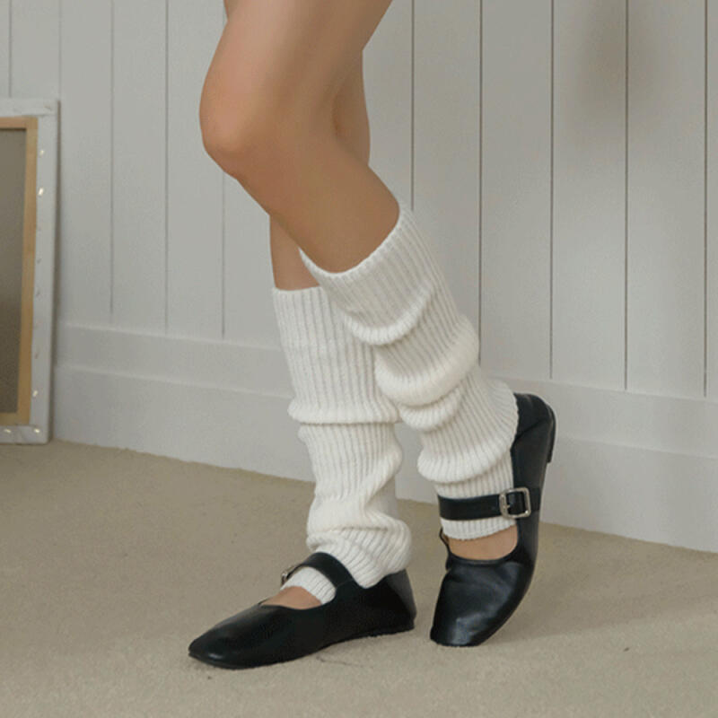 Cozy Golji Loose Fit Ring Knee Socks Leg Warmers 4 Colors