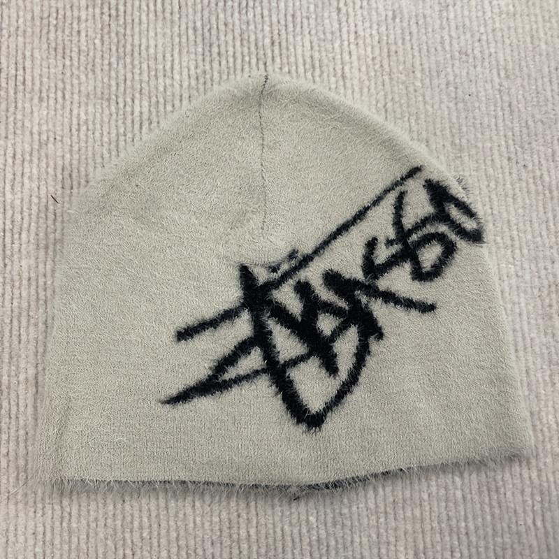 Y2K Plüsch charakteristische modische Strickmütze