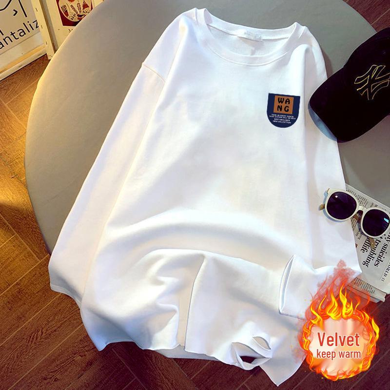 

Women s Korean Style Loose Long Sleeve Cotton T-Shirt, Spring/Autumn 2024 Mid-Length Base Layer. 2XL [Recommended Weight: 125-135 lbs]