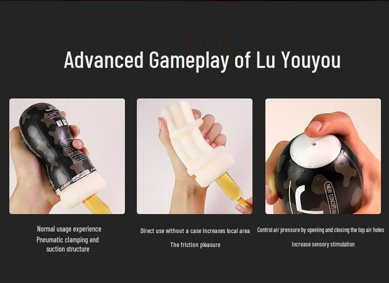 Long Love Manual Cannon Aircraft Cup for Men's Adult Exercise Masturbation.