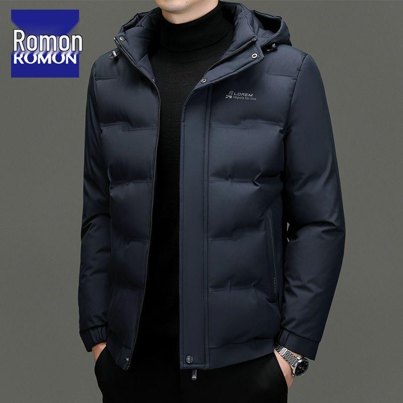 

Мужское короткое зимнее хлопковое пальто Romon 2025 - Утепленное, Ветрозащитная верхняя одежда 175/L (120-135 lbs)
