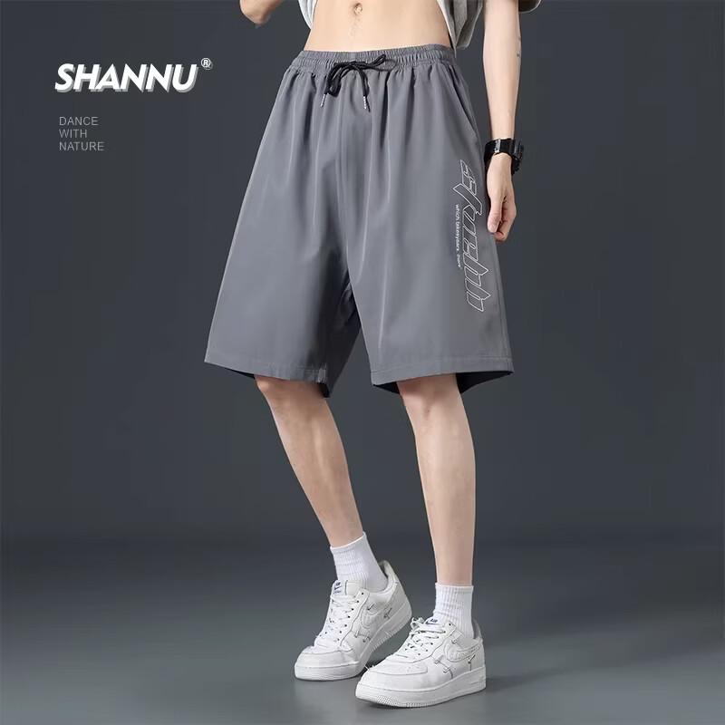 SHANNU Men s Ice Silk Quick-Dry Sports Shorts 2XL