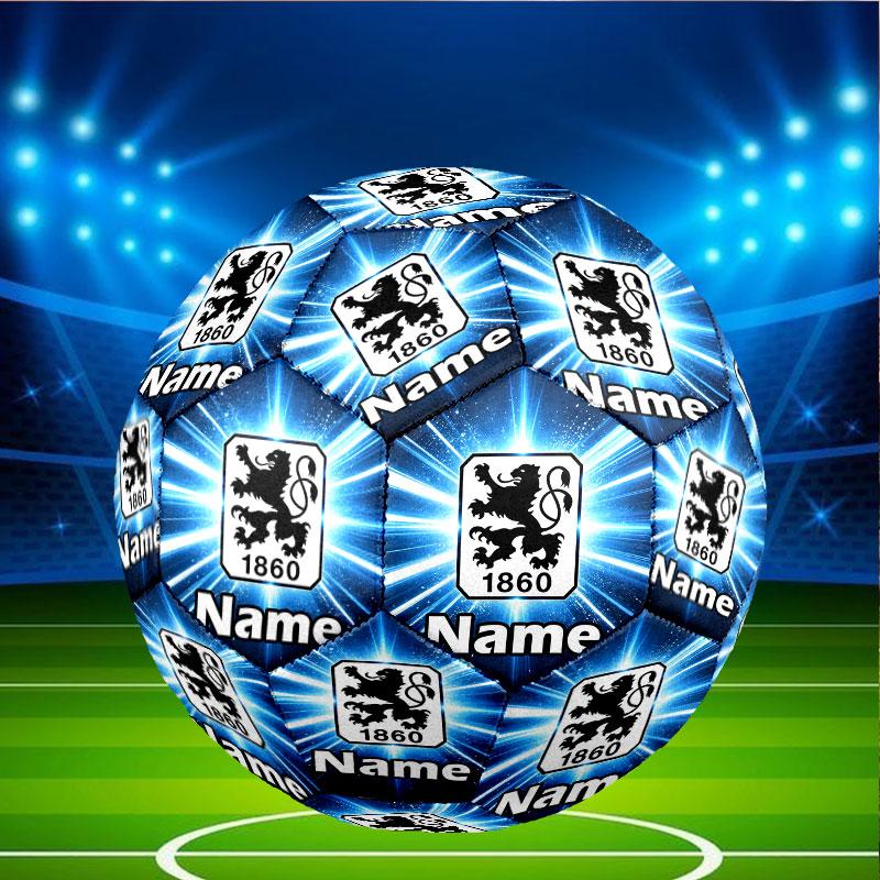 Custom Name Personalized 1860 Munchen football club Print Size 5 Soccer Ball Training & Match Football, for Team, Kicking, Gift for Football Enthusias