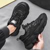 New All-match Men's Shoes Summer Leisure Running Sports Shoes Breathable Men Lightweight Thick Sole Increase Trend Daddy Shoes