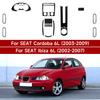 YJTX6 For Cordoba Ibiza 6L (2002-2009) Car Gear Shift Cover Trim Carbon Fiber Interior Sticker. Car Dashboard Speed Display Panel