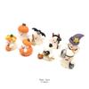 8Pcs Colorful Kawai Bat Pumpkin Ghost Skull Figurines Halloween Decor Toy Ornament