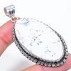 Dendrite Opal Gemstone Handmade 925 Sterling Silver Jewelry Pendant 2.80" SU-10782