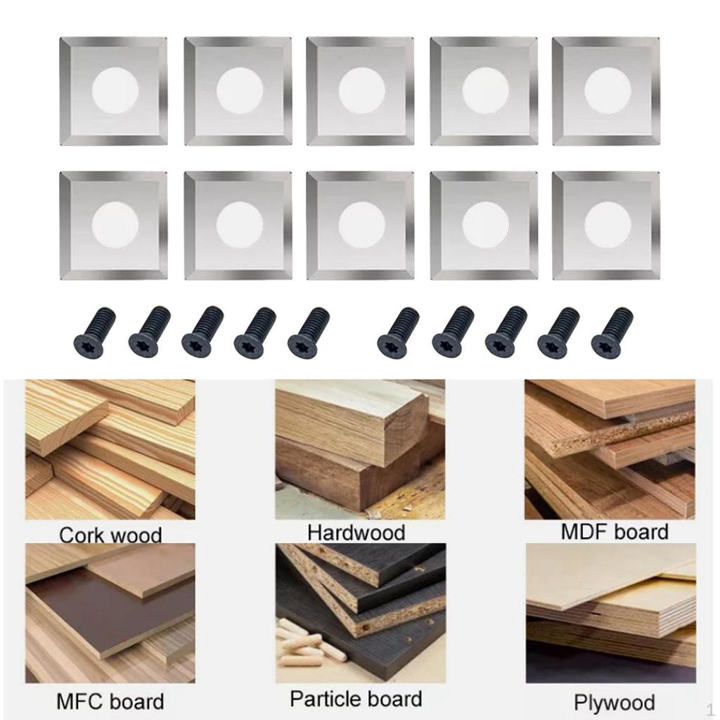 10x Carbide Inserts Cutter 15x15x2.5 Mmr50 4 Edges Lathe Woodturning Tools