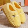 Order A Size Up Home Slippers Thick-soled Cartoon Male Cotton Slippers Female Indoor Cute Plush Couple Cotton Slippers