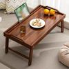 Bandeja plegable para postres de mesa, bandeja para desayuno de dormitorio, bandeja para té de escritorio de oficina, estante de lectura multifuncional, tablero para escritorio de computadora.